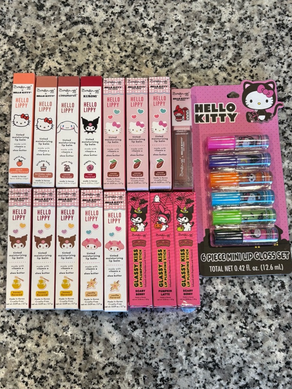 Sanrio Hello Kitty and Friends Lip Balm & Gloss Bundle